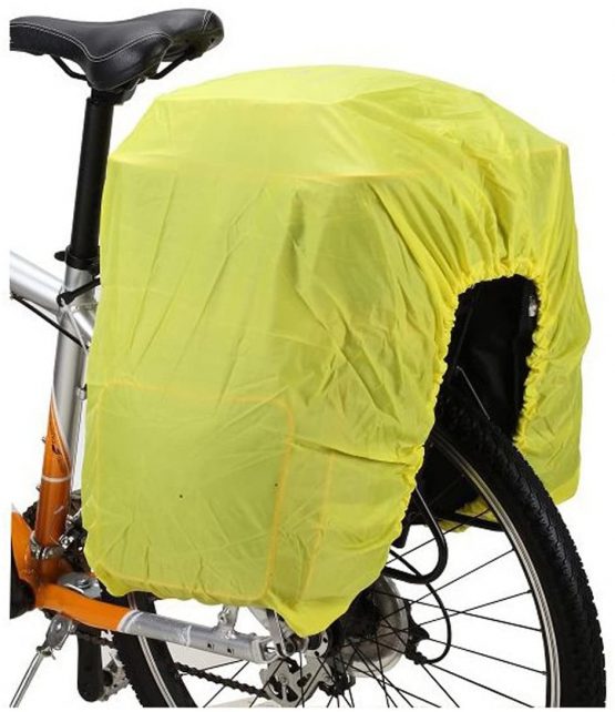 ZONSUSE Bicycle Rain Cover Bicycle Rear Seat Carrier Bag Double Pannier Bag Bike Commuter Bag Rain Cover - Image 2