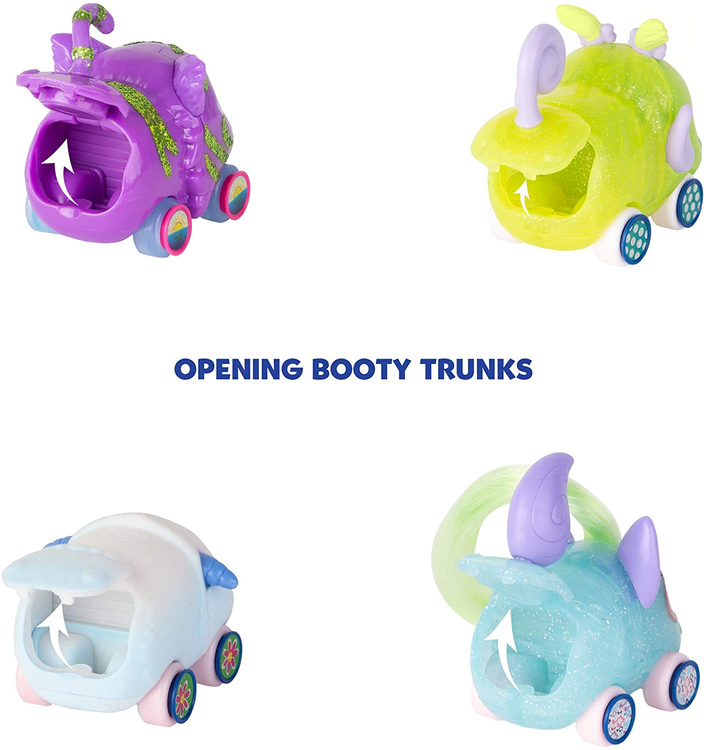 Tomy Ritzy Rollerz 46880 Set of 4 Multi-Coloured Characters, Small Cars to Customize, Includes 28 Collectable Charms - Image 3