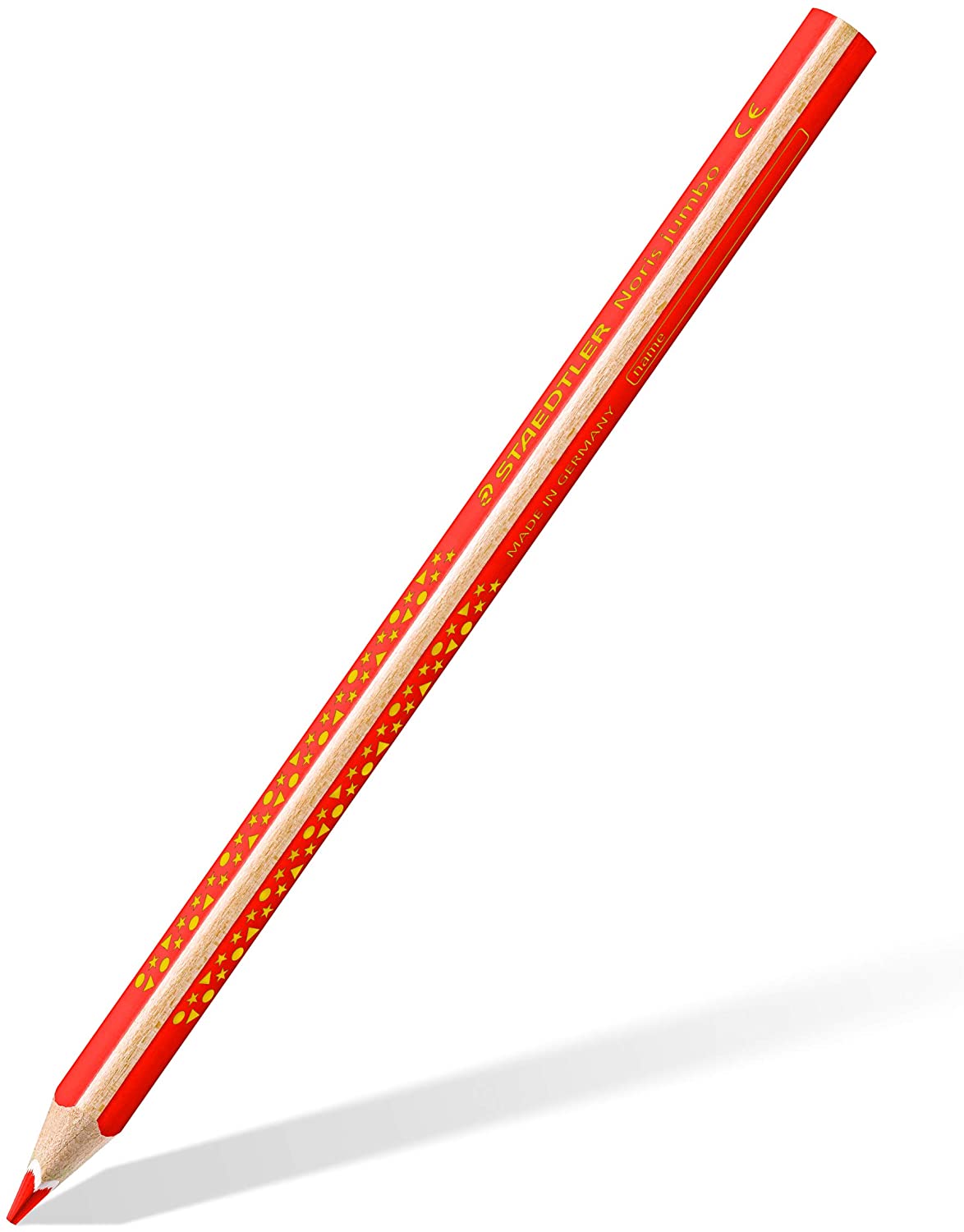 STAEDTLER 128 NC12P1 Noris Jumbo Coloured Pencils in Assorted Colours, Pack of 10 + 2, with Sharpener, white, 12 count (Pack of 1) - Image 2