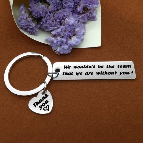 Boss Thank You Keyring Team Gift Best Manager Gifts We Wouldn't Be The Team That We are Without You Keychain Thank You Basketball Soccer Baseball Swimming Coach Gift Keychain Leader Keyring - Image 4