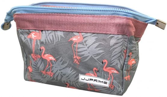 JJ PRIME - Small Makeup Bag for Purse | Waterproof Travel Cosmetic Organiser Bags | Portable Flamingo Toiletry Bag | Travel Pouch for Women Ladies Girls Gifts