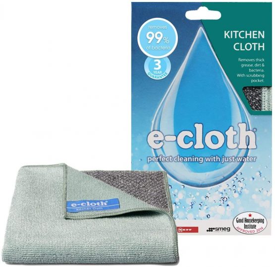 E-Cloth Kitchen Microfibre Cleaning Cloth, Reusable, 300 Wash Guarantee, 1 Pack - Image 4