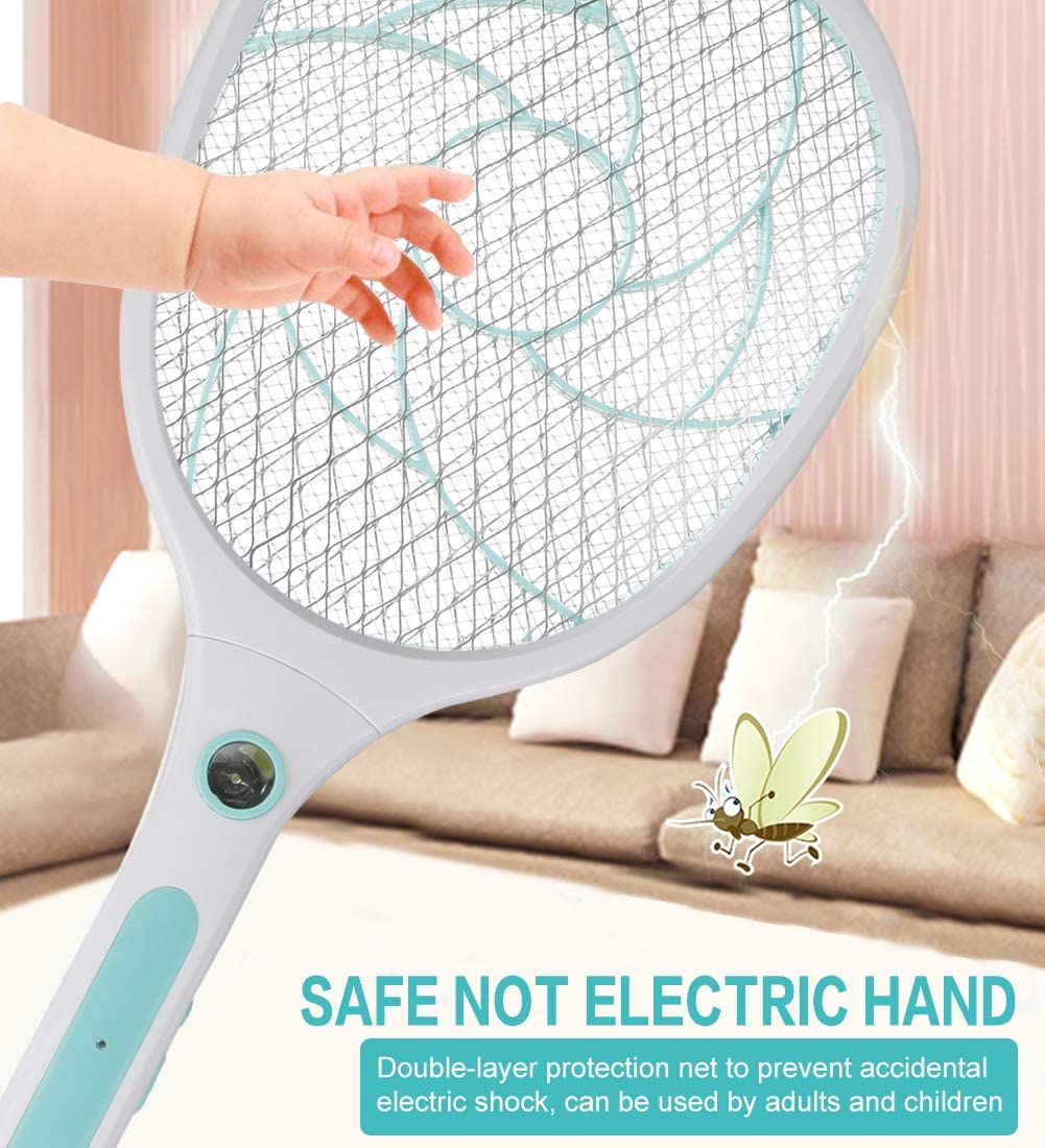 zinuo Zapper Racket, Electric Bee Swatter, Fly Racquet, KillerUSB