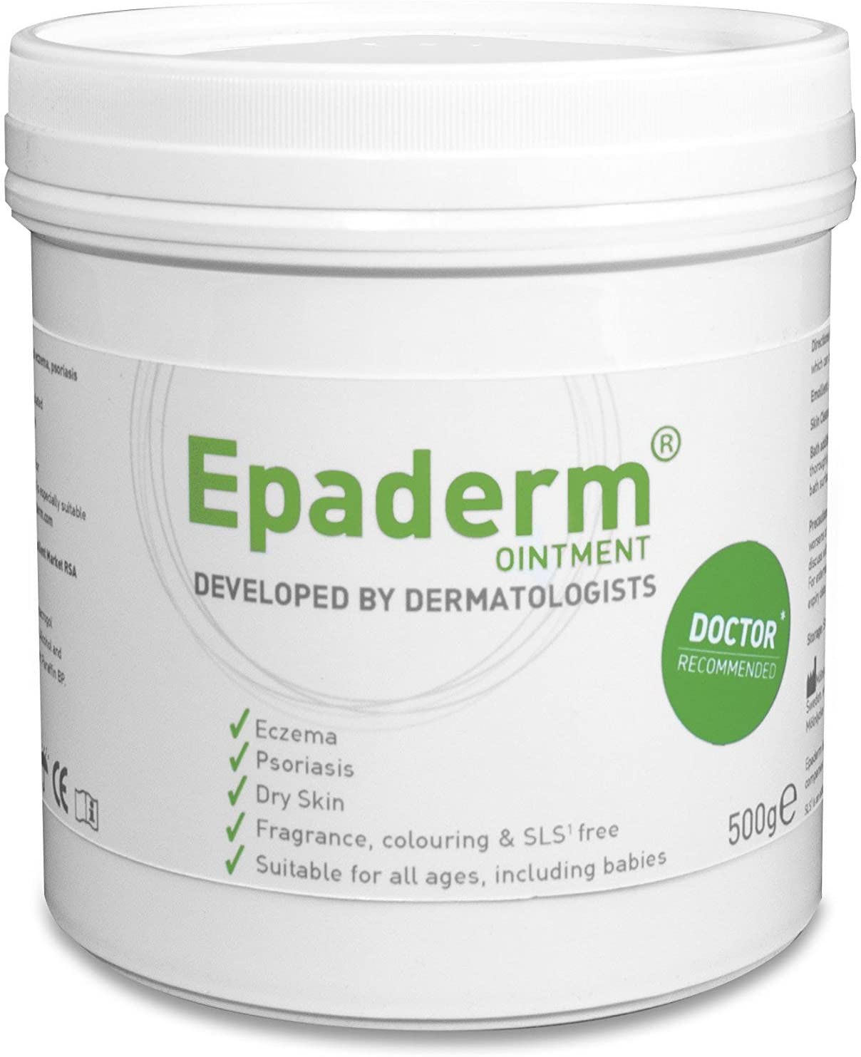 Epaderm Emollient For Dry Skin - 500g, WHITE, 500 g (Pack of 1)