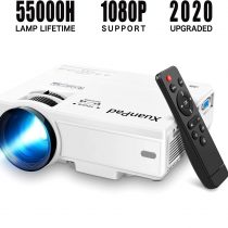 XuanPad Mini Projector Portable video-projector,55000 Hours Multimedia Home Theater movie Projector,Compatible with TV Stick,Full HD 1080P HDMI,VGA,USB,AV,laptop,iphone,Android Smartphone