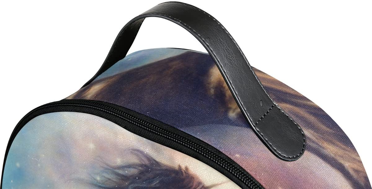 COOSUN Painting of Black Unicorn Dancing Space School Backpacks Bookbags for Boys Girls Kids - Image 4
