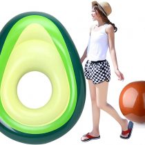 Myir JUN Giant Inflatable Avocado Float, Large PVC Outdoor Swimming Pool Float Toy River Raft Beach Lounger for Adults Kids (Avocado)