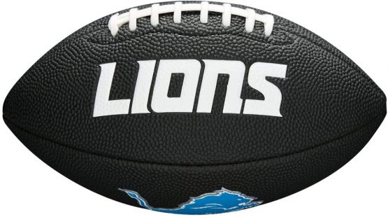 Wilson Sporting Goods NFL Detroit Lions Team Logo Football, Black, Mini Size