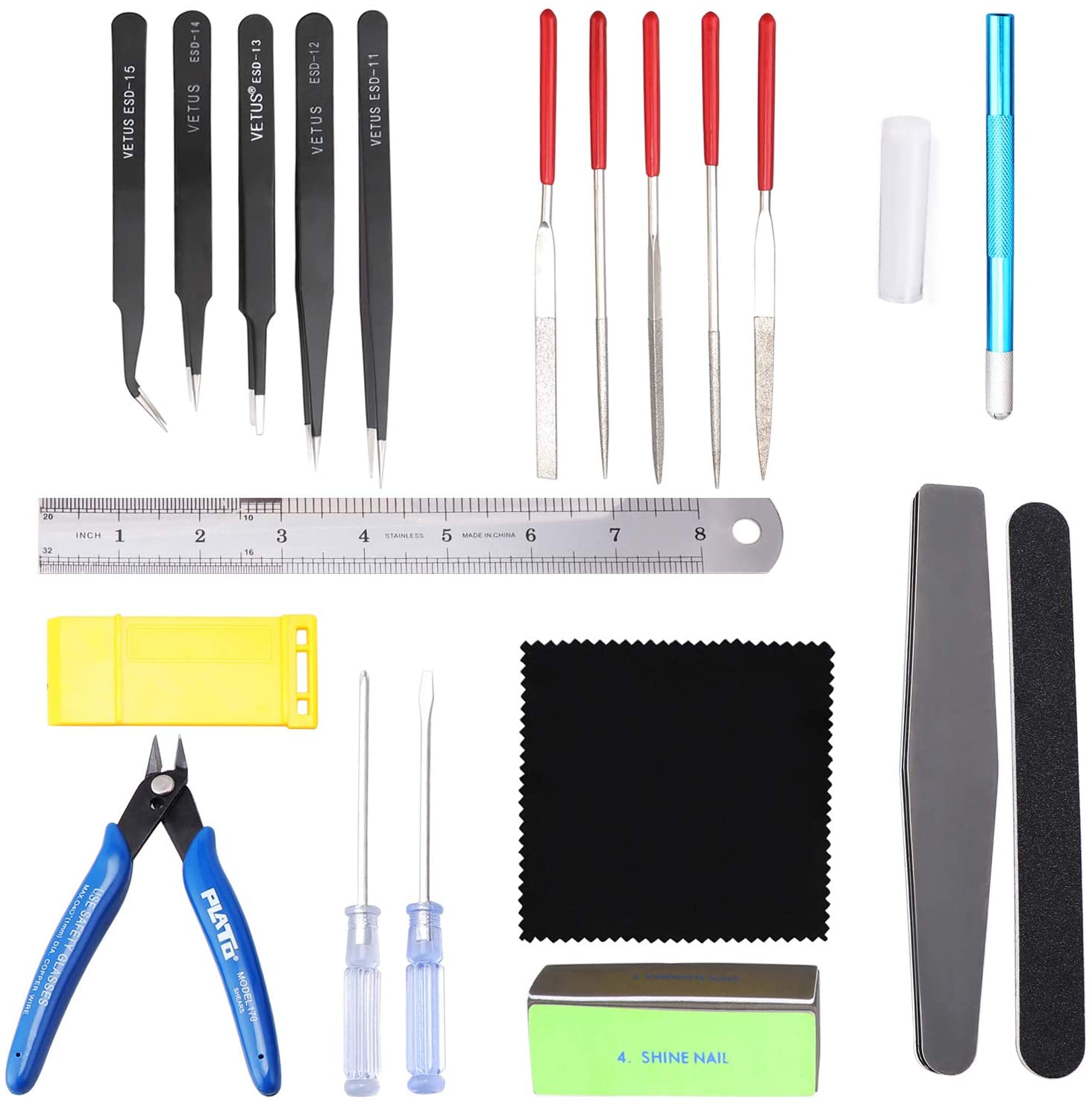 HSEAMALL 21PCS Gundam Model Tools Kit, Modeler Basic Tools Craft Set ...