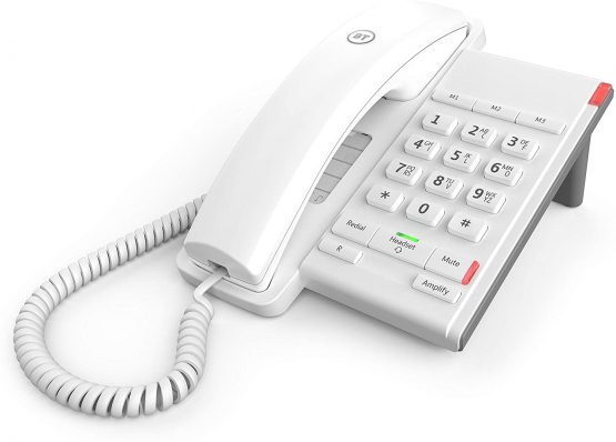 BT Converse 2100 Corded Telephone, White - Image 3