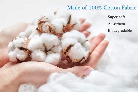Ivyone Pure Cotton Dry Wipes, 100 Wipes, Biodegradable, Chemical-Free and Plastic-Free Wipes, Perfect for Newborn Sensitive Skin - Image 3
