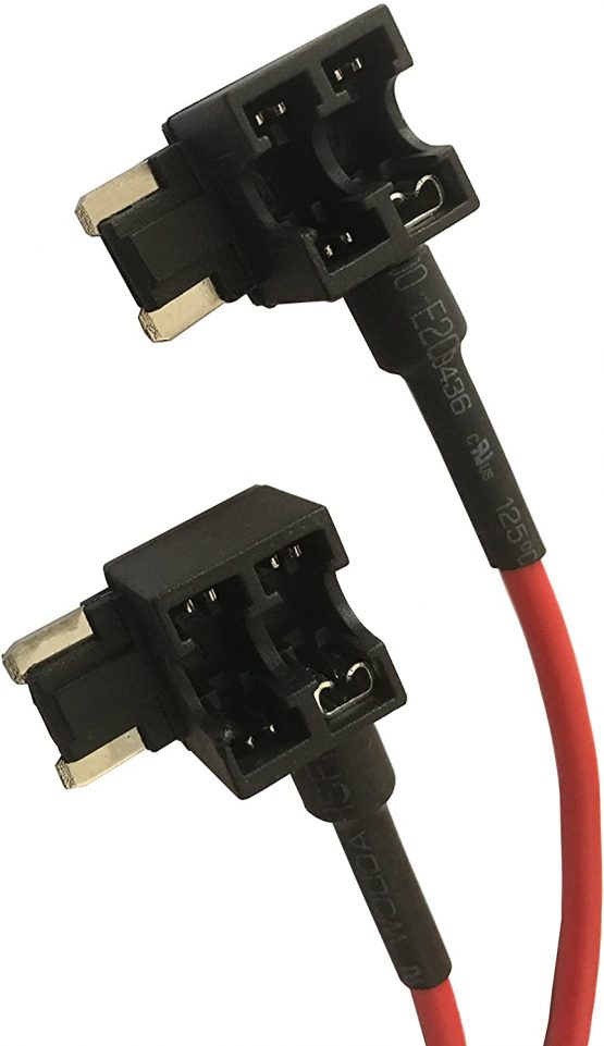 KOLACEN Automotive Car Truck 2 Pieces 16 Gauge Add-a-circuit Fuse TAP Adapter for Low-profile Mini Blade Type Fuse + 8 Pieces Low Profile Mini Fuse 5Apm 7.5Apm 10Apm 15Apm - Image 4