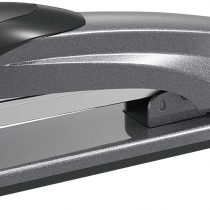 herlitz 50025473 Stapler Made of Metal, for Staples no. 24/6, Anthracite, 1 Piece