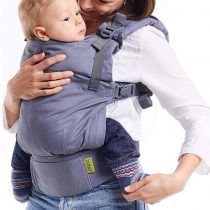 Boba X Baby Carrier - Adaptable, Micro-Adjustable Soft Structured Backpack for Babies 7-45 lbs (Grey)