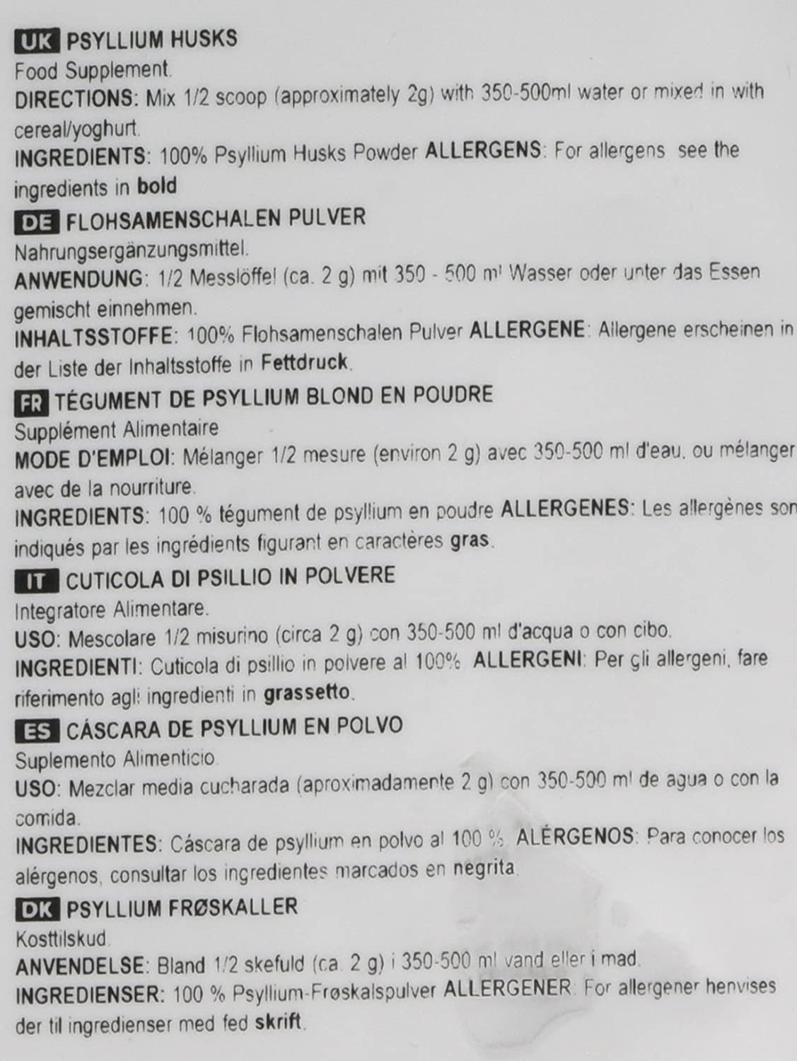 Bulk Pure Psyllium Husk Powder, High in Fibre, 1 kg, Packaging May Vary, 1kg - Image 4