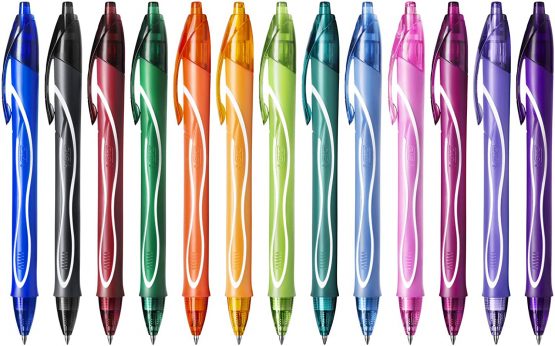 Bic Gel Ballpoint Pens 900 x 600 mm, Pack of 30, Multi-Colour - Image 2