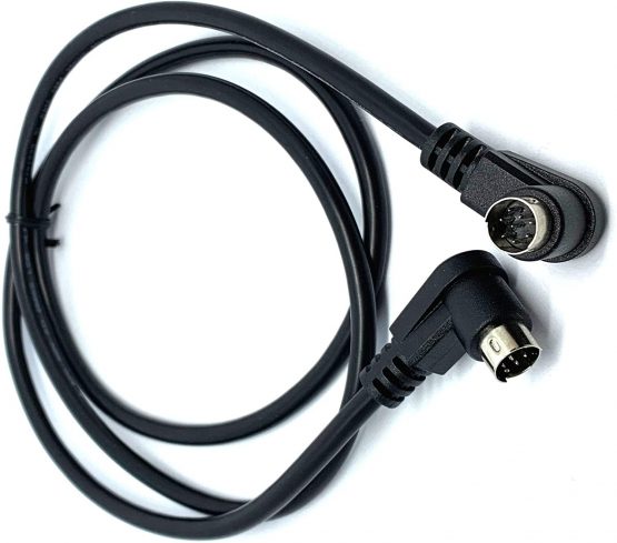 MainCore 1m Angled 8 Pin Mini Din Audio Cable Lead For Twin CD Player - Image 2
