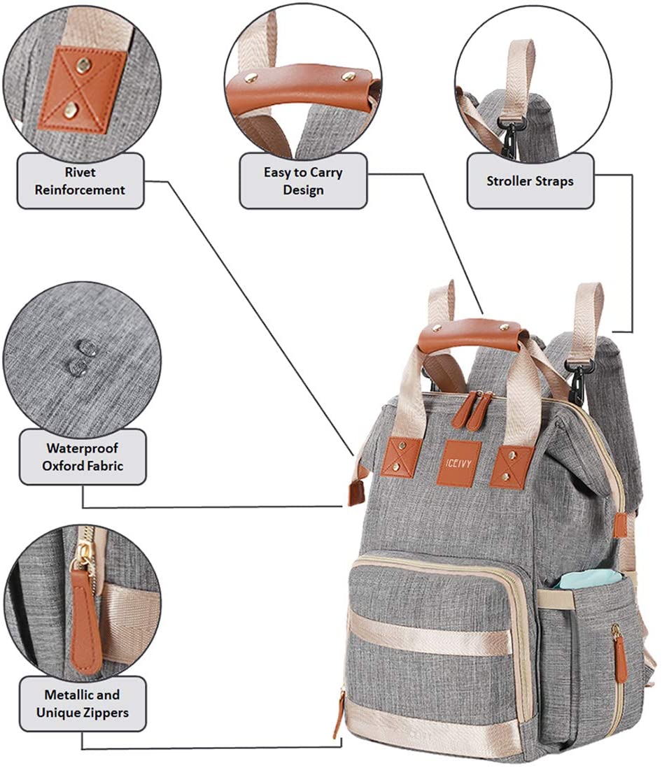 Baby Changing Bag,Rucksack Changing Bag,Baby Bag,Nappy Bag, Multi