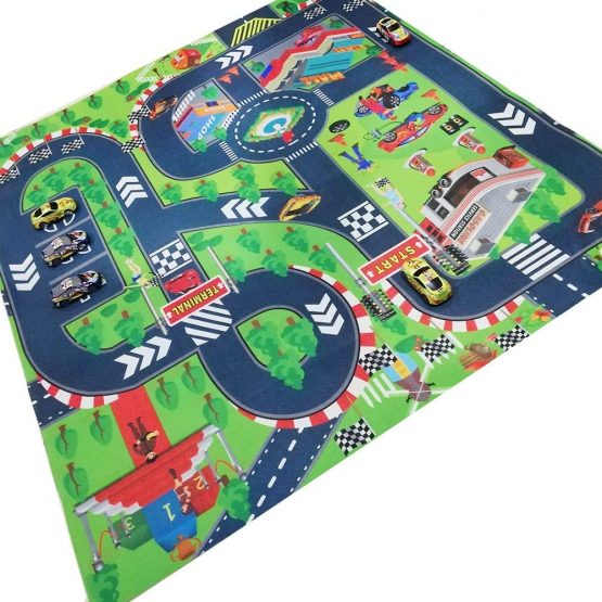 Road Playmat ,Carpet Playmat, Thin Great for Educational Road Traffic Mat,Ideal Gift for Travel/Indoor/Outdoor Safely - Image 4