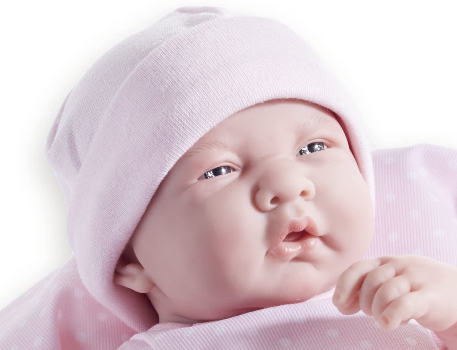Berenguer JC TOYS La Newborn - 36 cm - Vinyl Baby/A Real Girl, Pink, 38 cm - Image 2