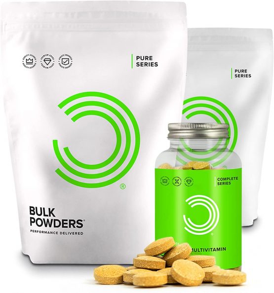 BULK POWDERS Lean Muscle Bundle Whey Protein Vanilla 1 kg with Creatine