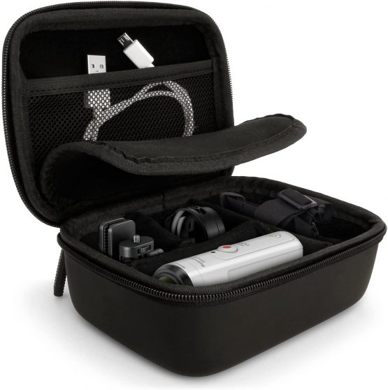 iGadgitz U5886 - Universal Action Camera Hard Storage Case - Black