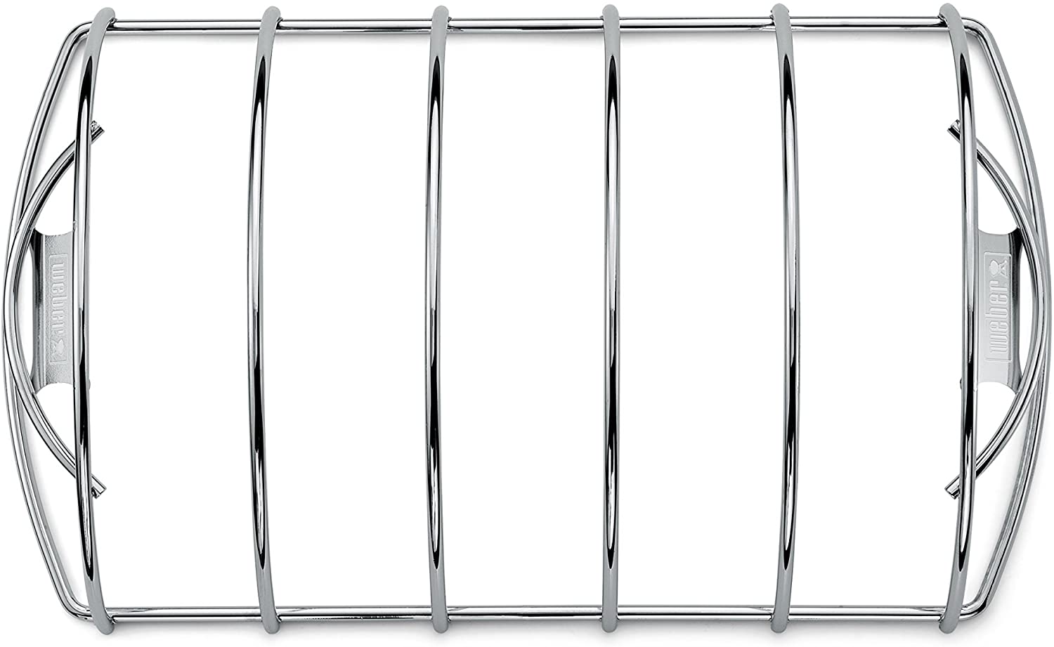 Weber Rib Rack, Holds up to 5 Rib Racks/Spare Ribs, Non-Stick Stainless Steel, Dishwasher Safe - Image 2