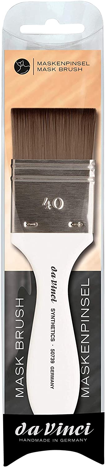 da Vinci MASK BRUSH for face mask and body pack/synthetic fibre/size 40 / handmade in germany, Facial mask brush 50739 - Image 4