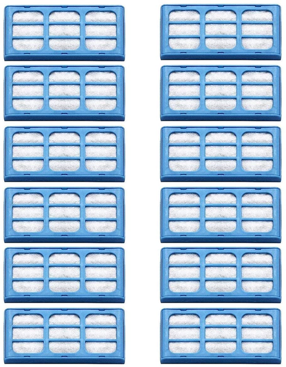 VacBoom 12pcs Replacement Water Purification Filter Cartridges Compatible with Dog Mate Pet Fountains