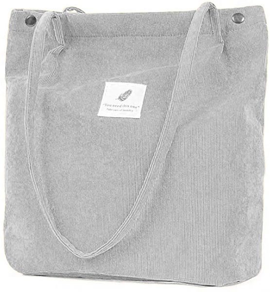 Corduroy Tote Bag,ZhengYue Women's Canvas Shoulder Handbags Schoolbag Big Capacity Shopping Bag,Printed Travel Cross Body Bag College Bookbag for Girls Ladies