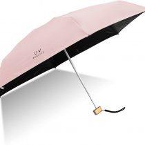 Sheng Xuan Lightweight Ultra Mini Umbrella Parasol Collapsible Pocket Sun Umbrella Ultra Light Anti-UV Umbrella Sturdy Compact and Portable Travel Umbrella Women Girls Your Intimate Companion(Pink)