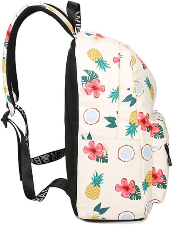 School Bookbags for Girls, Cute Pineapple Laptop Backpack Women Daypack Travel Bag Satchel by Mygreen(Beige-Medium) - Image 4