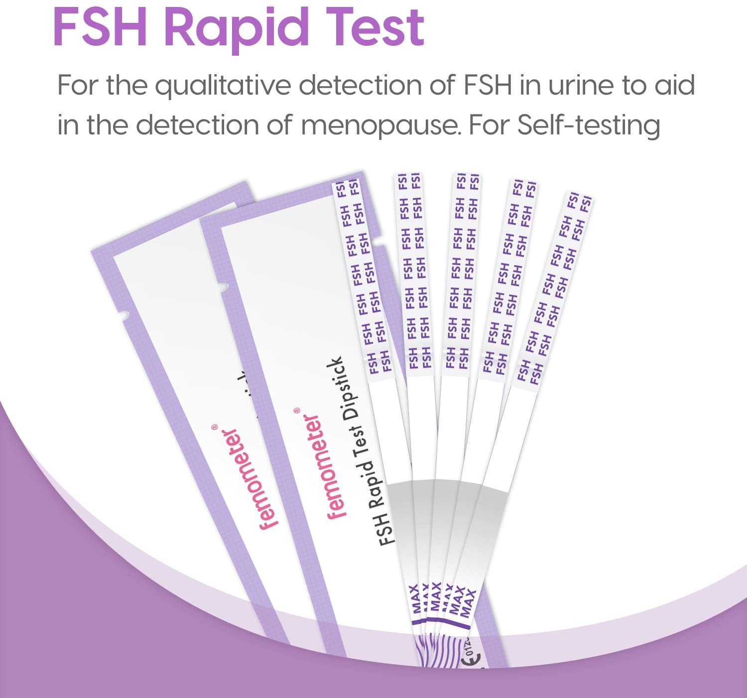 Femometer Follicle Stimulating Hormone Test 5 Pack FSH Female 