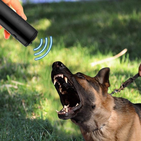OYEFLY Handheld Dog Repellent Trainer, 3 in 1 Anti Barking Device with LED Flashlight, Ultrasonic Dog Deterrent and Bark Stopper Dog Trainer Devices - Training Tool/Stop Barking (Black) - Image 3