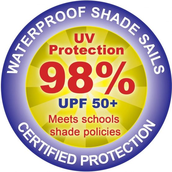 Kookaburra Waterproof Garden Sun Shade Sail Canopy in Ivory 98% UV Block (3m x 2m Rectangle) - Image 4