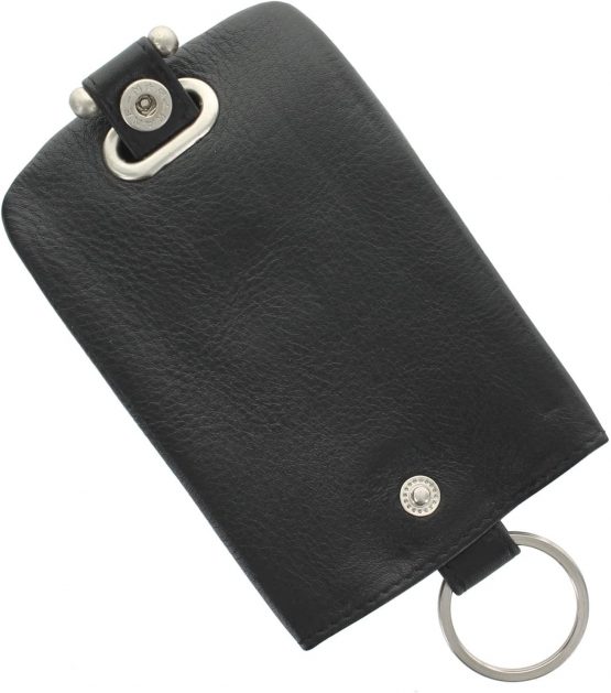 Mala Leather Verve Collection Bell Key Case 581_26 Black - Image 4
