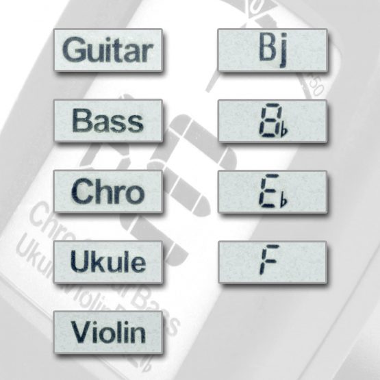 Elagon (TFM-101) Clip-On Multi-Instrument Tuner, Clear Display, 9 Tuning Modes for Various Instruments: Electric and Acoustic Guitars, Chromatic Tuning for all Non-Standard Tuning, Tuning for Bass, Ukulele, Banjo, Violin, F Key Instruments (e.g. horn, F trumpet. etc.), Bb Key Instruments (e.g. soprano saxophone, etc.), Eb Key Instruments (e.g. clarinet, etc.). Very Simple to Use. - Image 3
