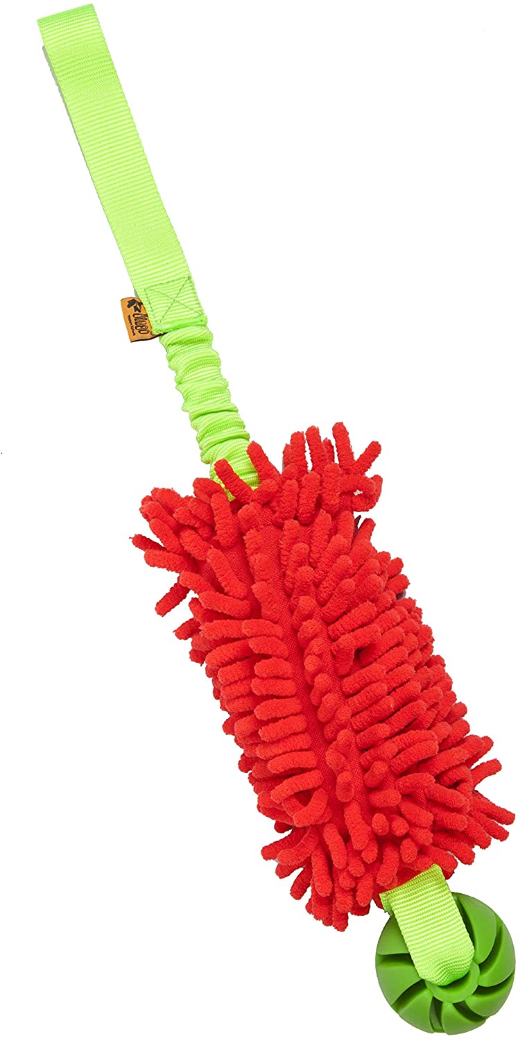 DINGO Floatable Tug Toy with a Flavoured Ball and Bungee Handle, Handmade Dog Chaser for Play Tug of War, Agility, Fetch - Image 2