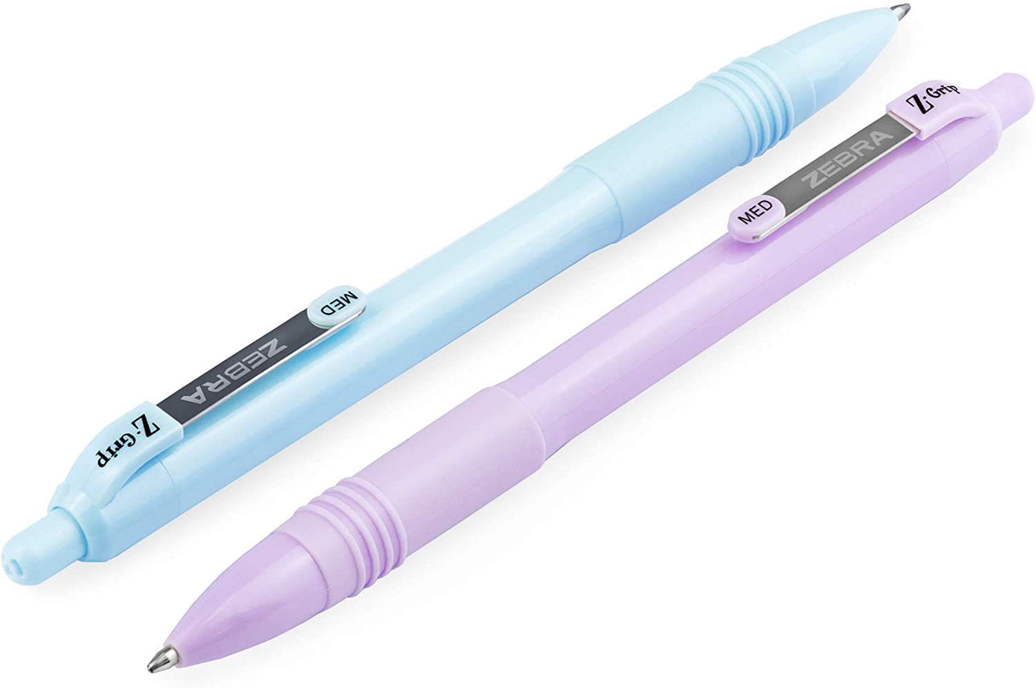 Zebra Z-Grip Smooth Ballpoint Pen - 1.0mm - Black Ink - Pastel Barrel - Wallet of 5, Multicolor, 1 count (Pack of 5) - Image 2