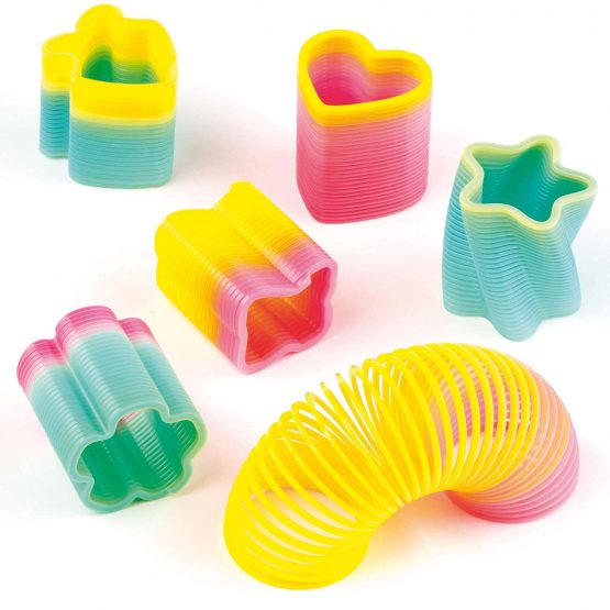 Baker Ross P518 Mini Rainbow Effect Springs 6 Assorted Designs, Party Bag Filler for Boys & Girls, Children's Prizes (Pack of 6) - Image 3
