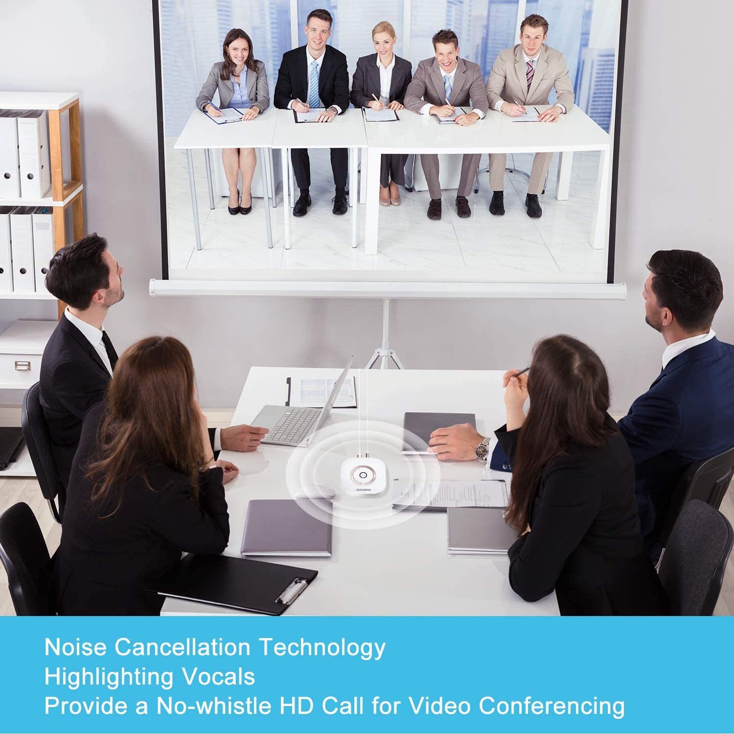 Computer Conference Microphone Conference Microphone for Computer Laptop Condenser Omnidirectional Mic ...