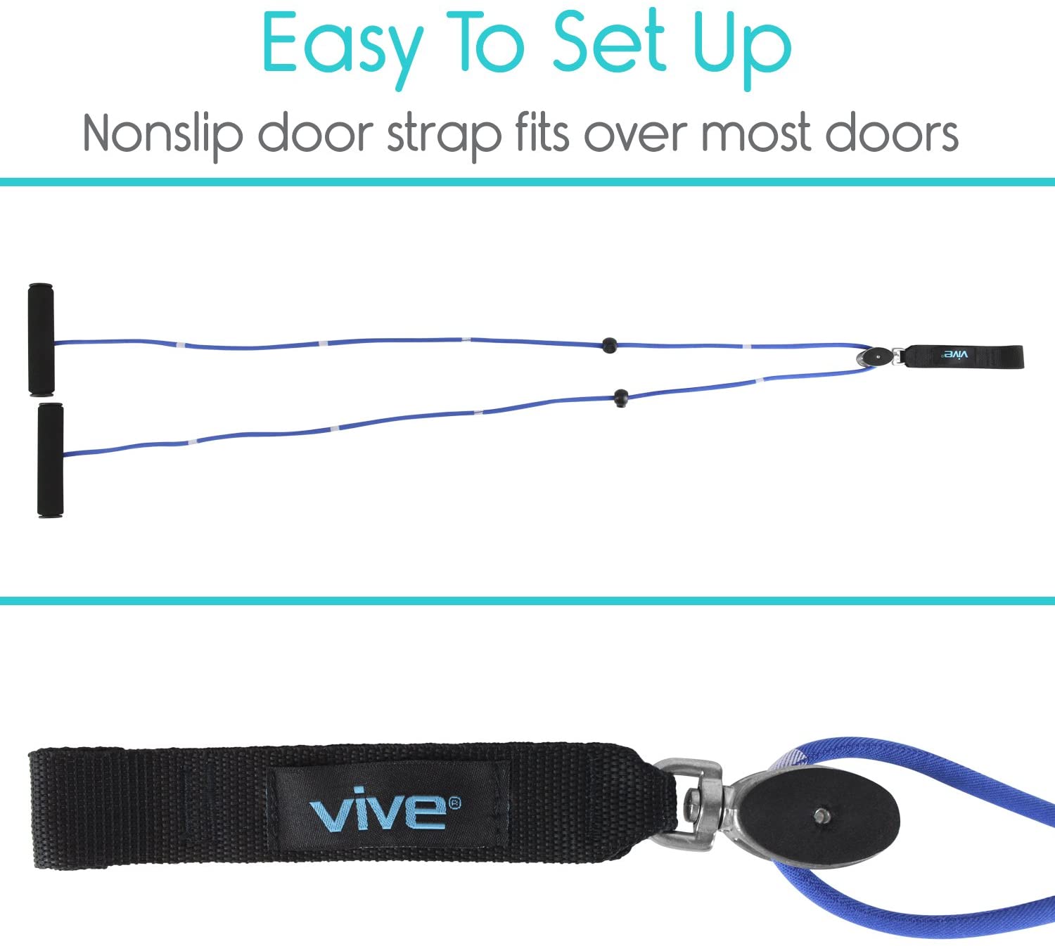 Rotating Shoulder Exercise Rope Vive Shoulder Pulley – Over Door Physiotherapy Rehab Rope Exerciser for ...