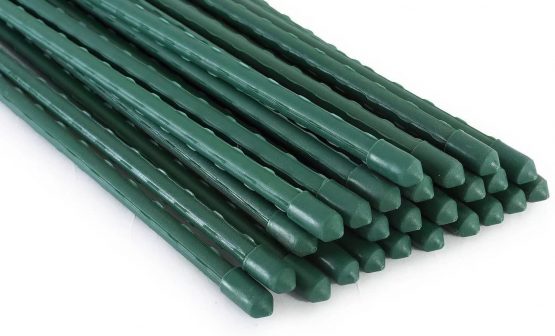Tingyuan 25 Pack Garden Stakes 8mm x 60cm Plant Stakes Sturdy Plant Support