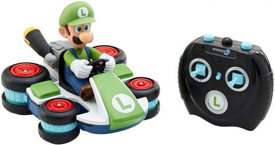 Nintendo Mario Kart 8 Luigi Mini Anti-Gravity RC Racer 2.4Ghz, with full function steering create 360 spins, whiles and drift! - Up to 100 ft. Range - For Kids ages 4+