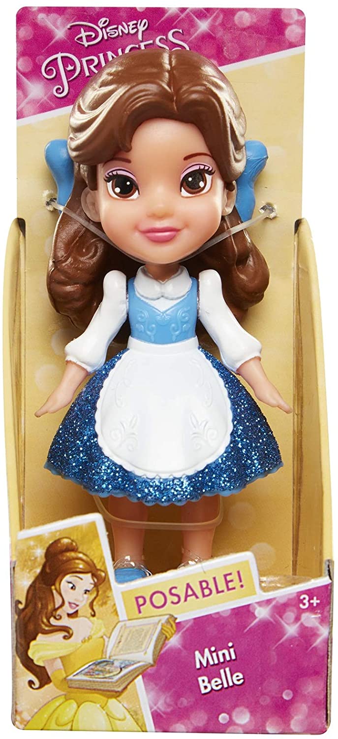 Disney Princess My First Mini Toddler Blue Dress Belle Poseable Doll - Image 3
