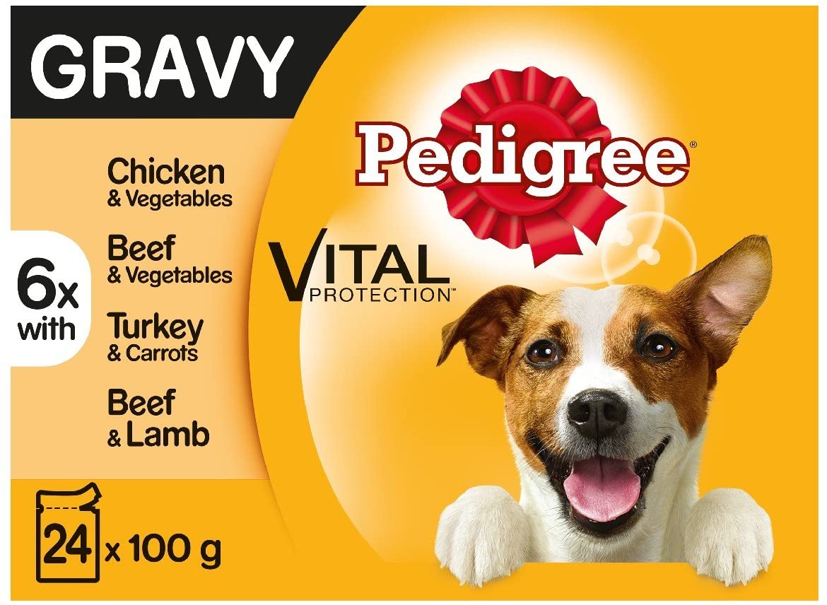 Pedigree Wet Dog Food for Adult Dogs 1+ Mixed Selection in Gravy, 48 Pouches (48 x 100 g), Pack of 2, 100 g (Pack of 48) - Image 3