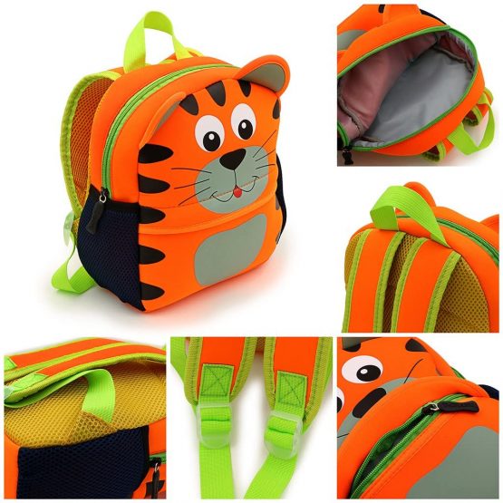 IGNPION Nursery Kids Backpacks Toddle Children School Bag Zoo Lunch Bag 3D Cute Animal Cartoon Preschool Rucksack - Image 3