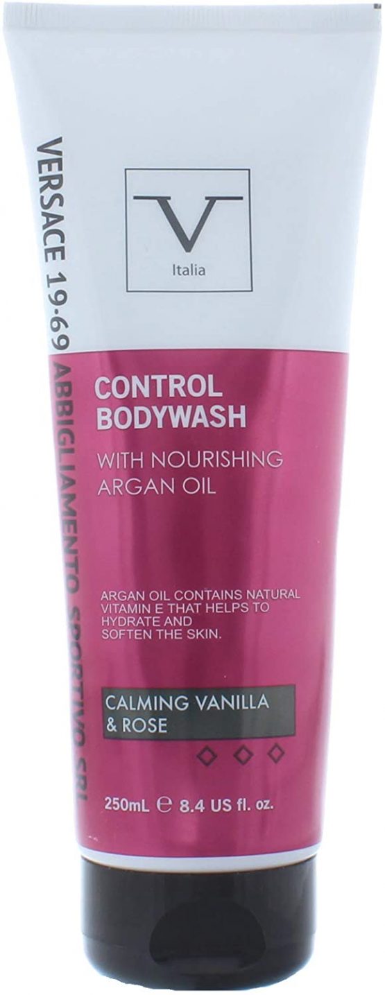 V Italia Control Body Wash 250ml Calming Vanilla & Rose