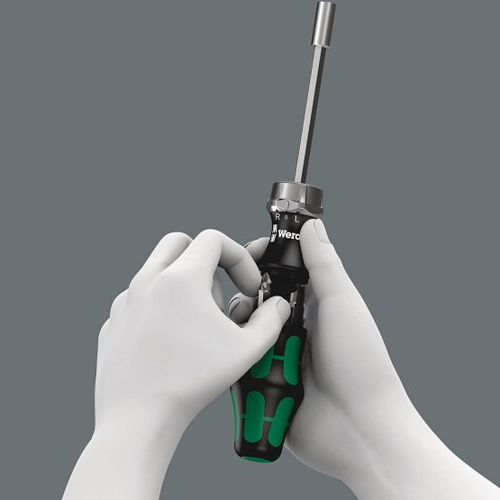 Wera Kraftform Kompakt 27 RA 1 SB Ratcheting Screwdriver & Bits, PH/PZ/SL, 7pc, 05073660001 - Image 4