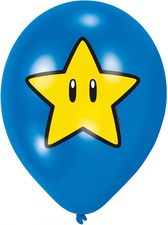 amscan 9901999 6 Latex Balloons Super Mario Bros, Multi-Coloured - Image 2